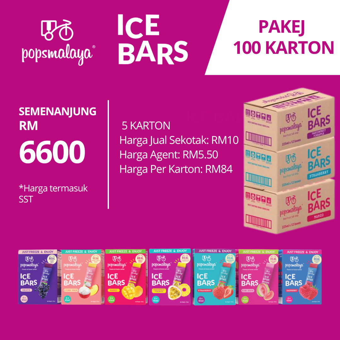 Pakej 100 Karton PopsMalaya